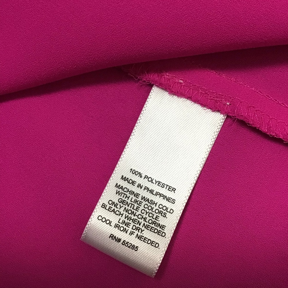 Express-Fuchsia Open Back Tank - Picture 7 of 7